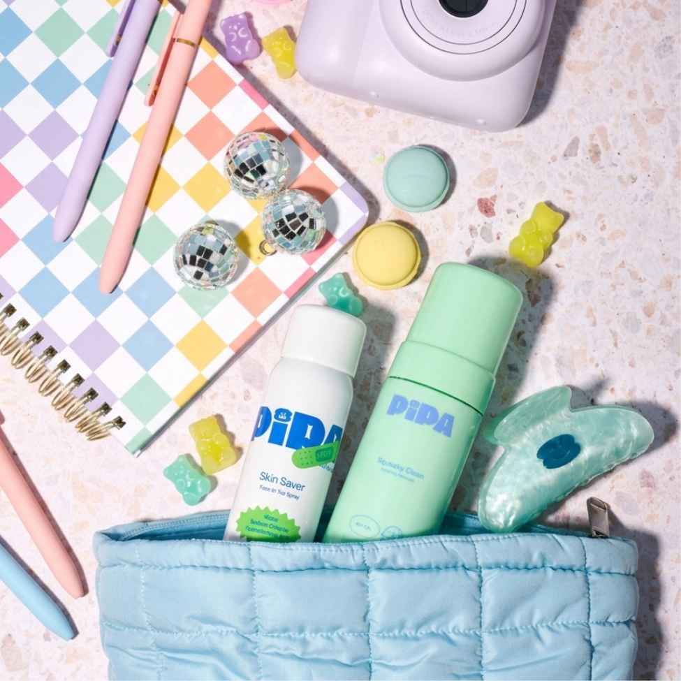 Clean Saver Duo skincare set with Squeaky Clean Cleanser and Skin Saver Hypochlorous Acid Spray bottles