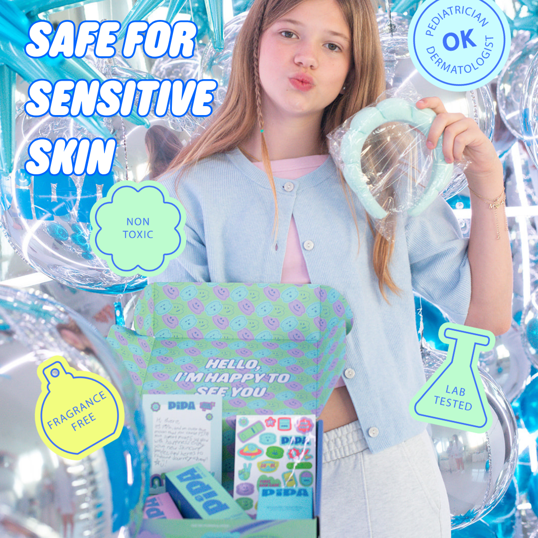 Pipa Skincare is sensitive skin safe | Tween holiday gift set
