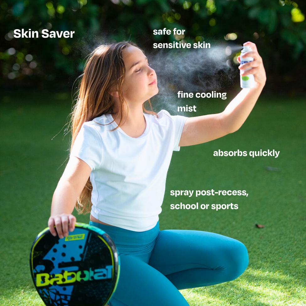 Squeaky Clean foaming cleanser with Skin Saver healing spray and Sun-Sational mineral SPF30 in Must-Have Bundle for tween skincare