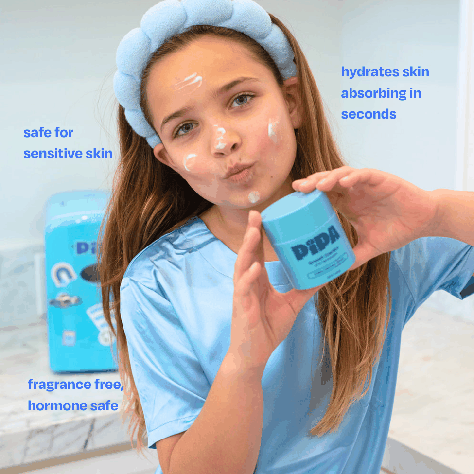 Smooth Operator lightweight moisturizer for kids skin with squalene, niacinamide, and ceramides