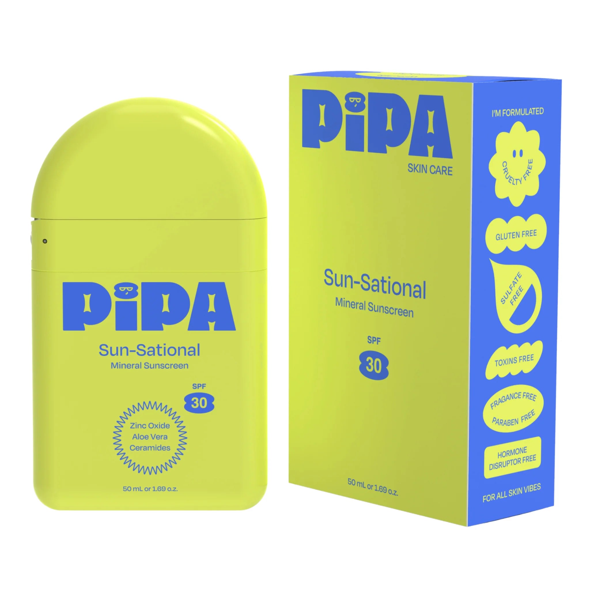 Sun-Sational Mineral Sunscreen SPF 30 in yellow bottle.